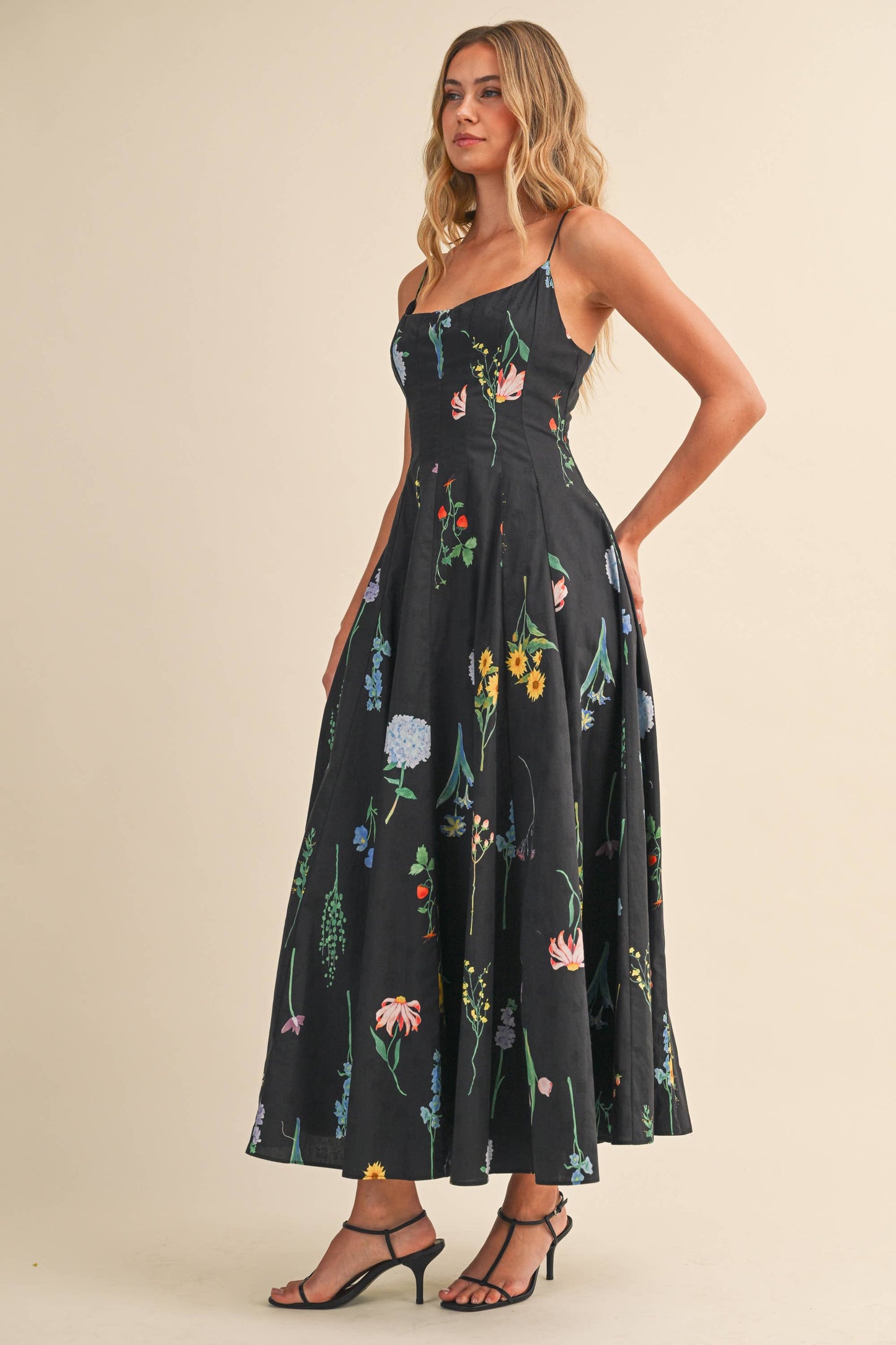 FLORAL PRINTED Maxi