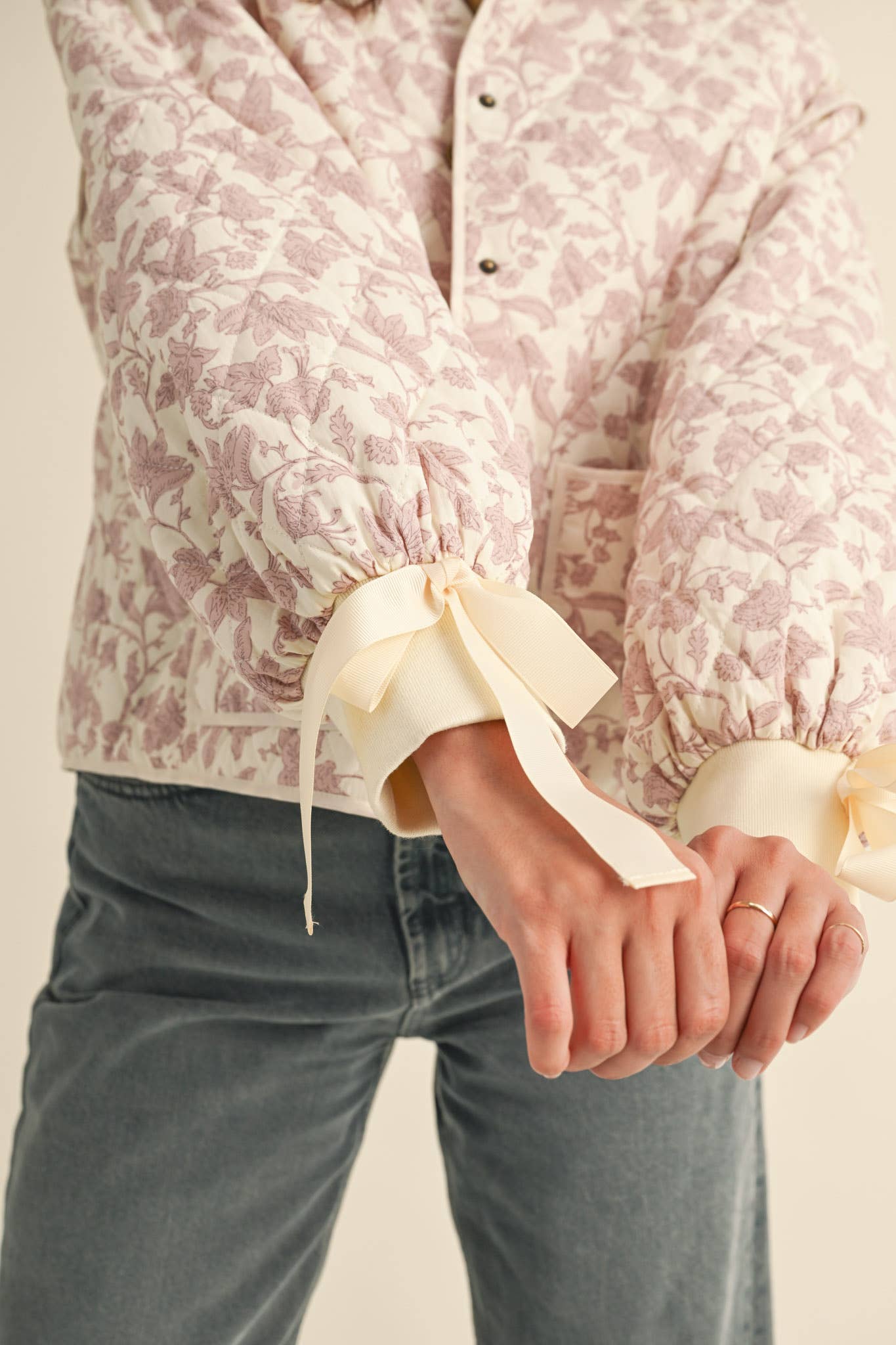 FLORAL QUILTED JACKET
