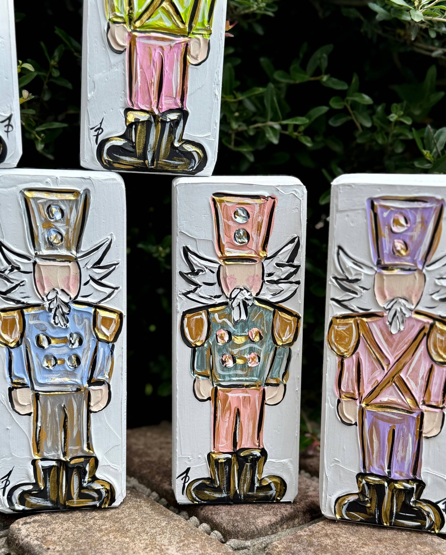 Nutcracker Textured Art Block