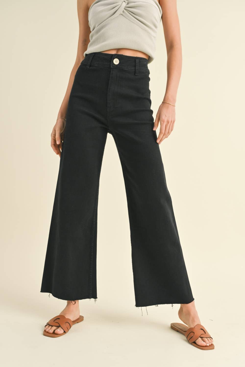 Black Wide Leg Jeans