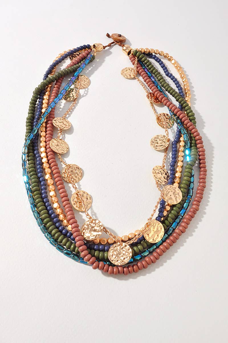 MULTI LAYER BEAD NECKLACE