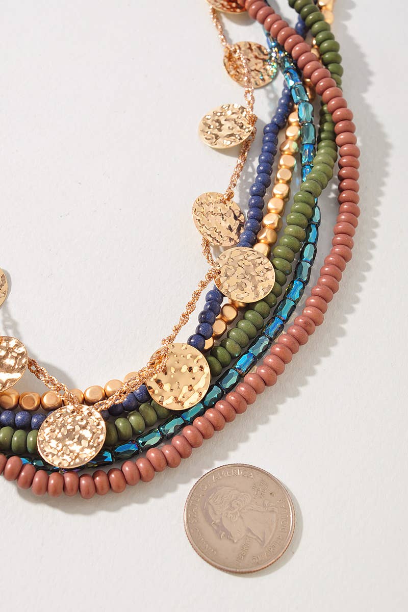 MULTI LAYER BEAD NECKLACE
