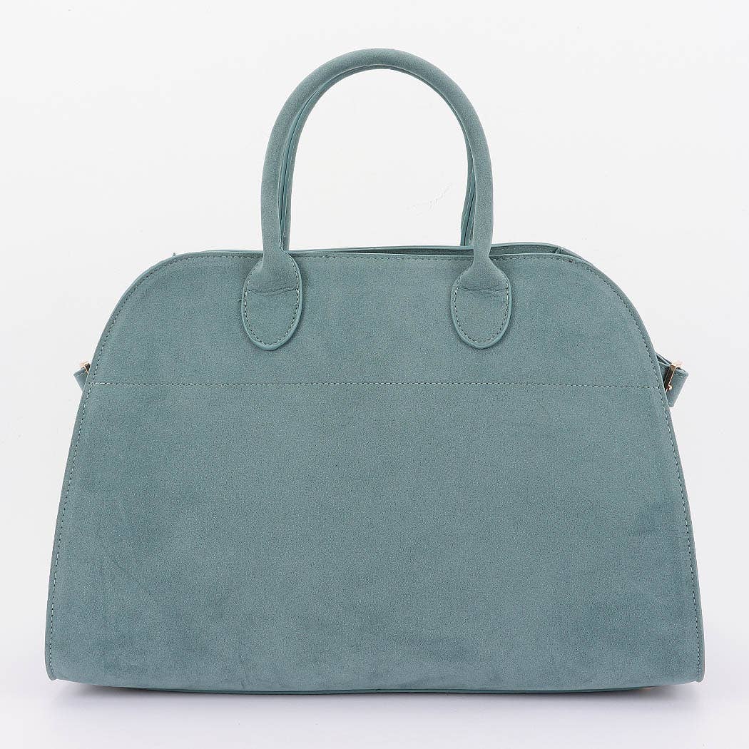 Faux Suede Tote Bag
