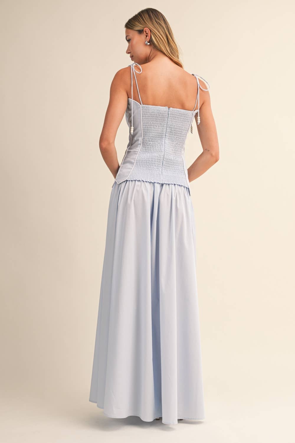 SCALLOPED EDGE TOP &MAXI SKIRT