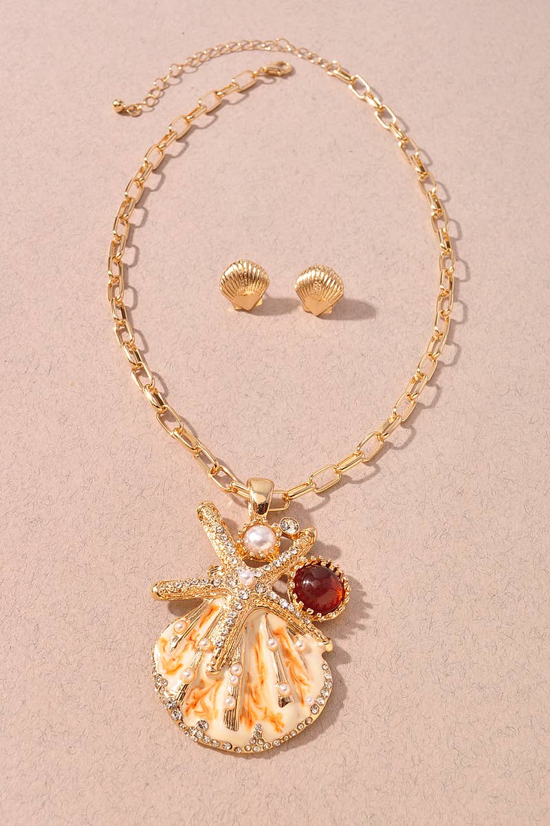 SHELL Statement Necklace
