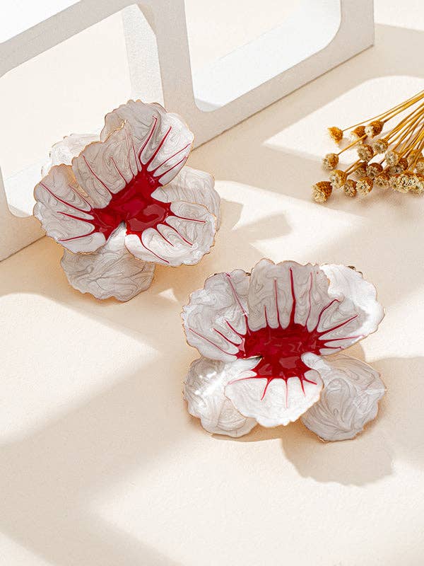 Flower Geometric Earrings