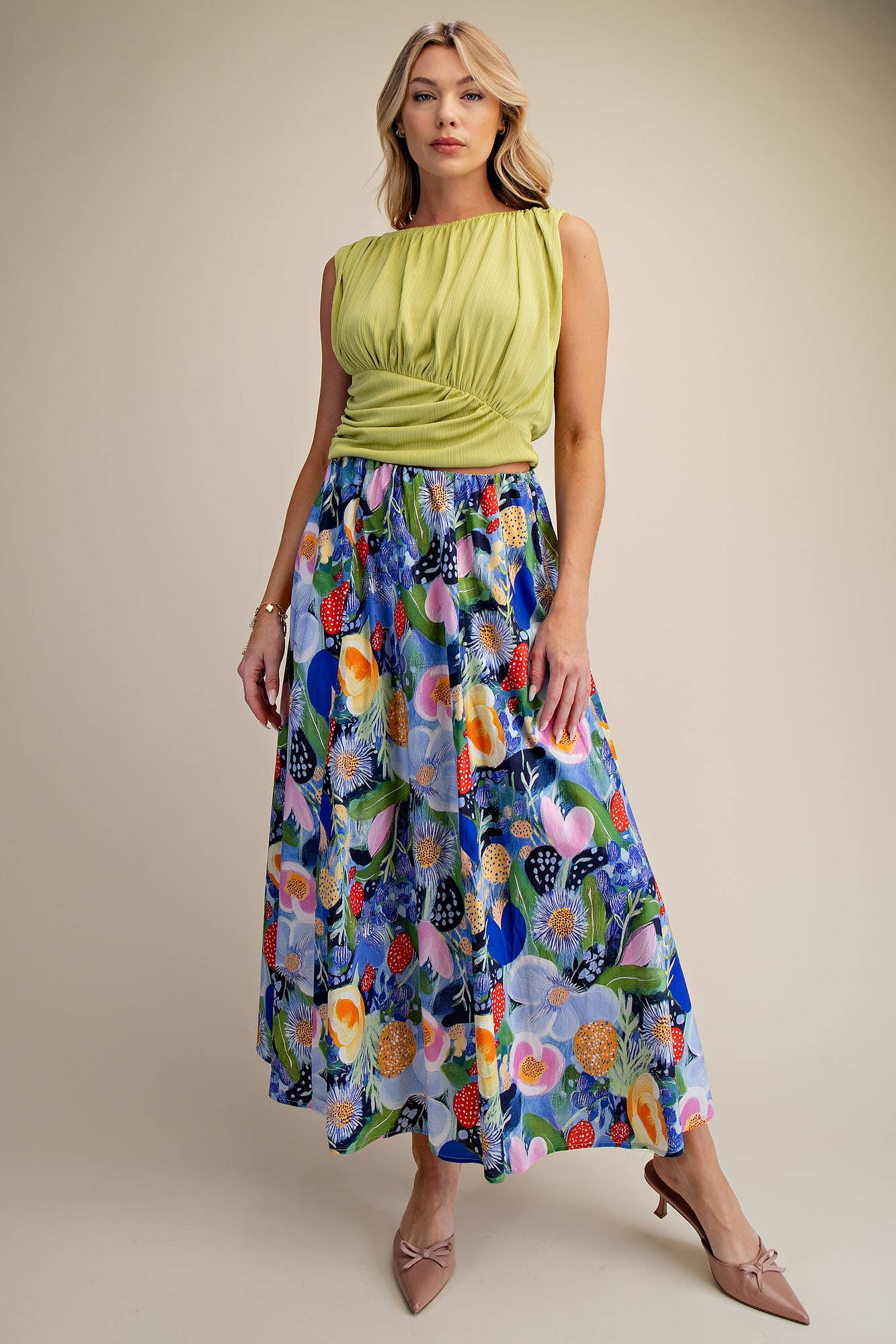 Gathered Detailed Sleeveless Top *More Colors*