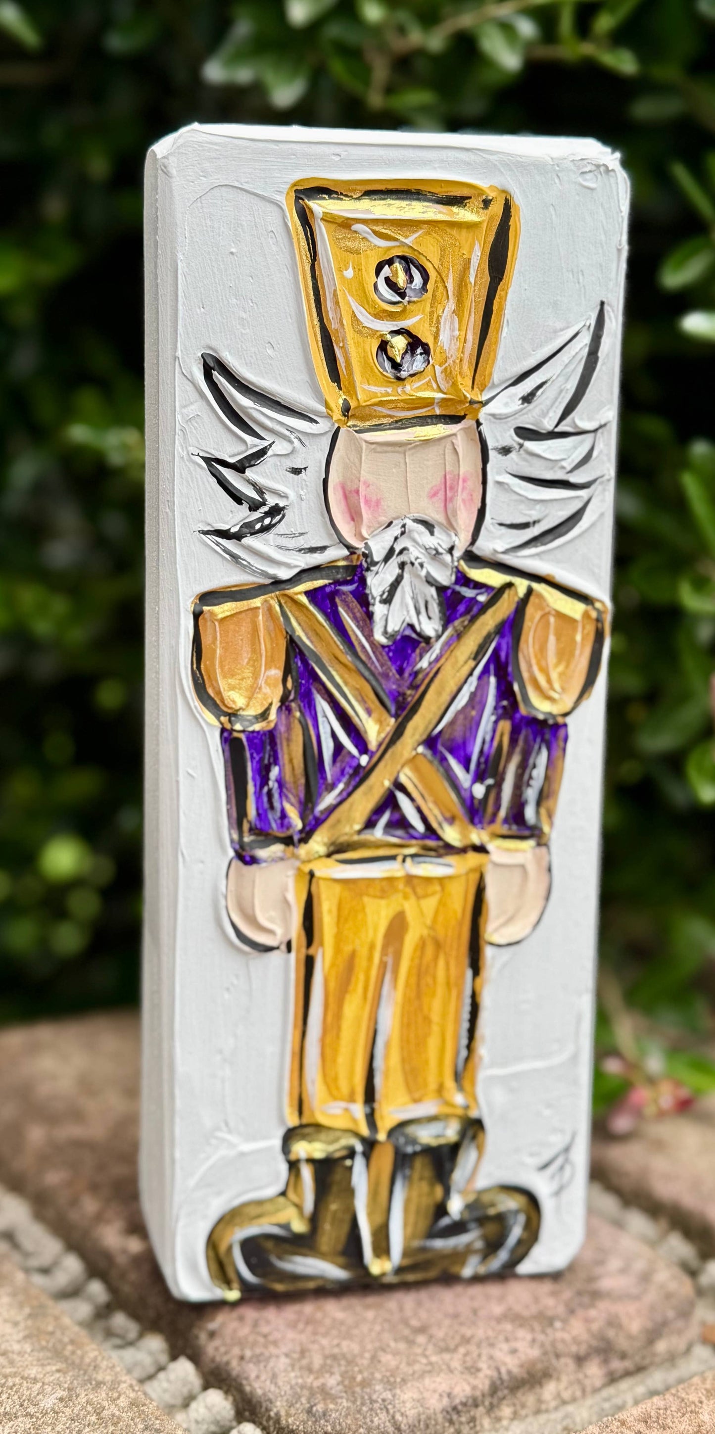 Nutcracker Textured Art Block