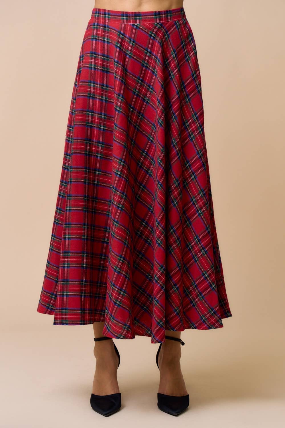 Plaid Maxi Skirt