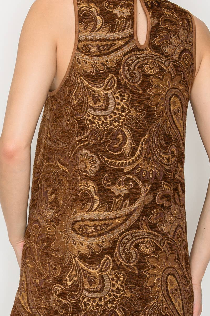 Love Story Brown Paisely Dress