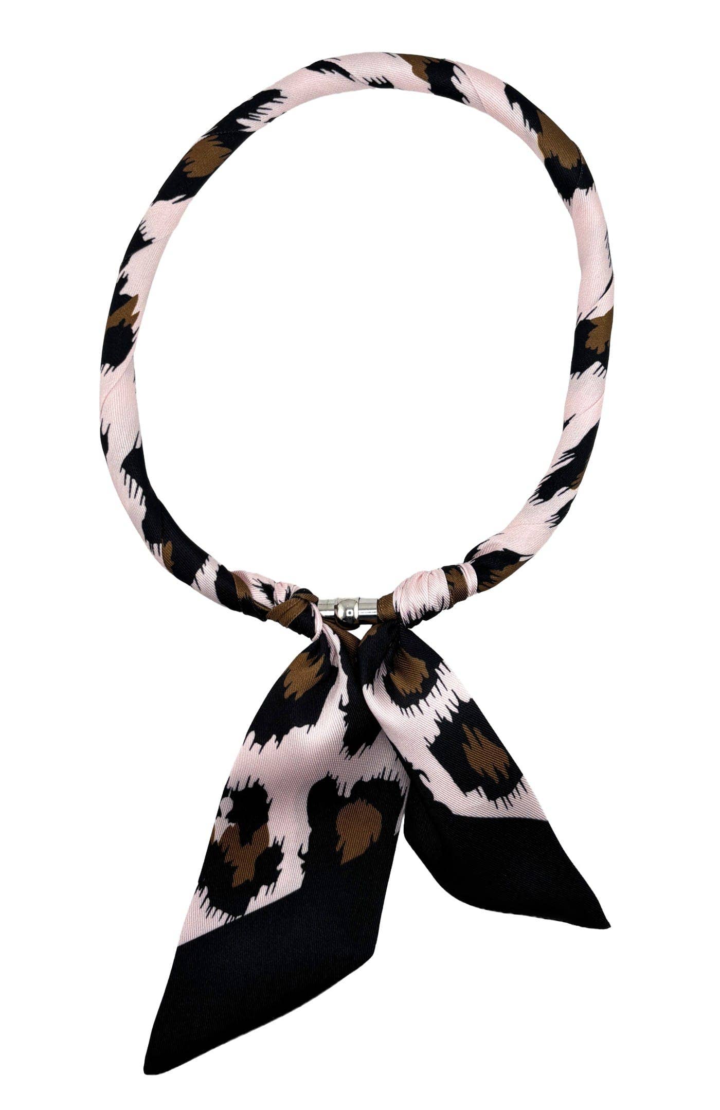 Animal Print Scarf Necklace