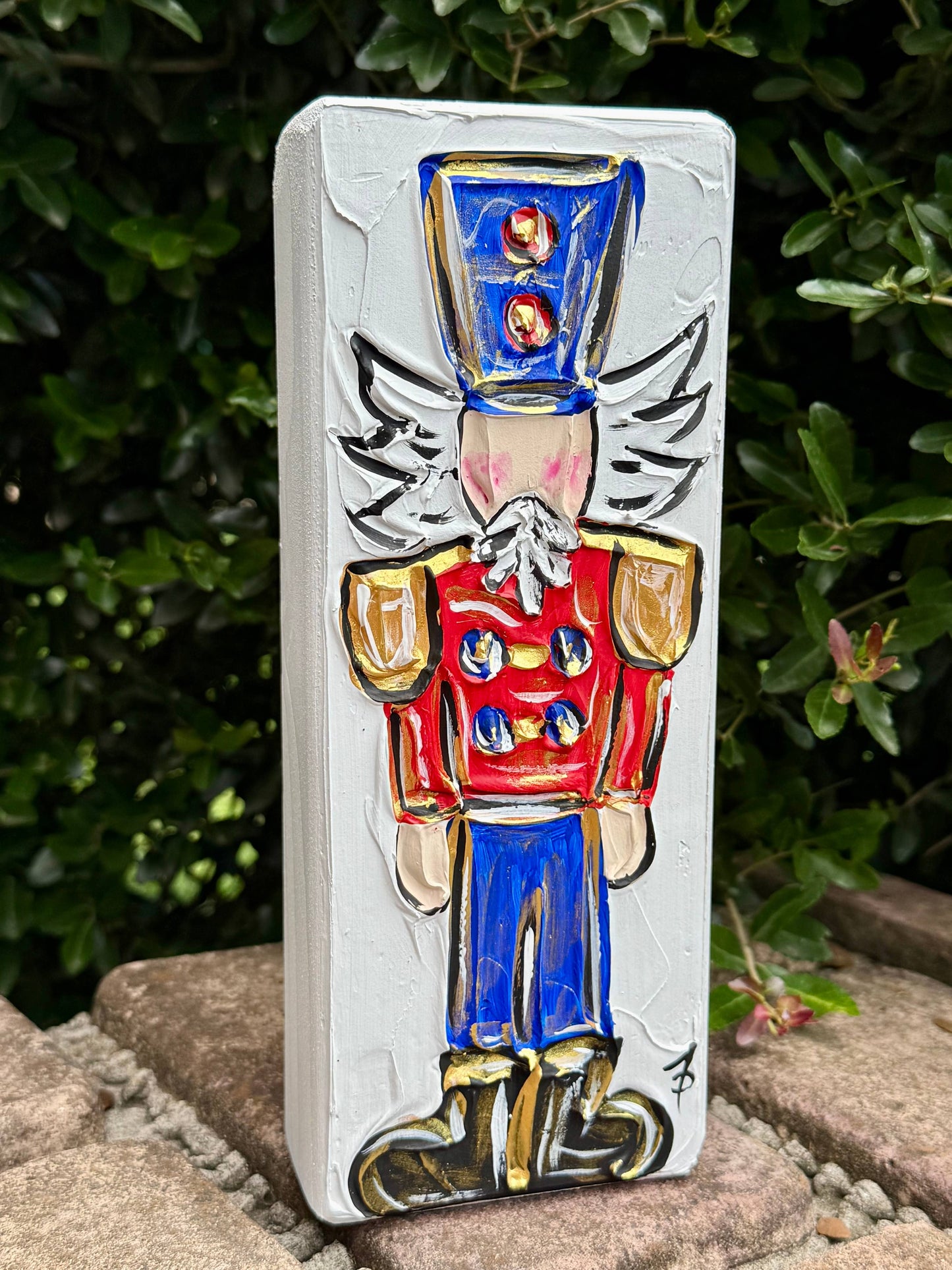 Nutcracker Textured Art Block