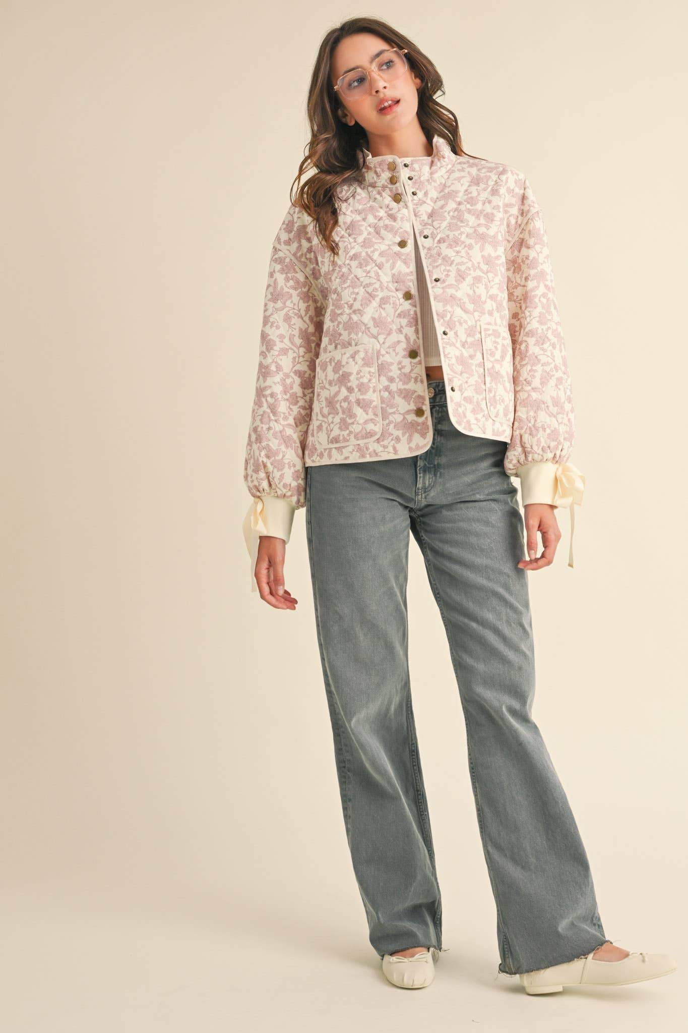 FLORAL QUILTED JACKET