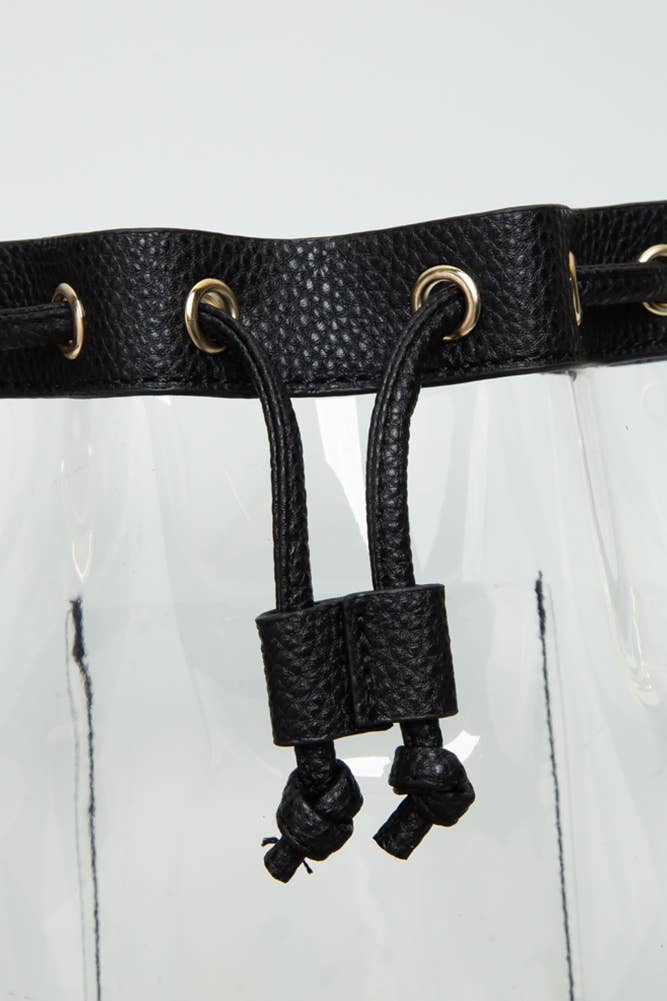 Clear Crossbody Bucket Bag