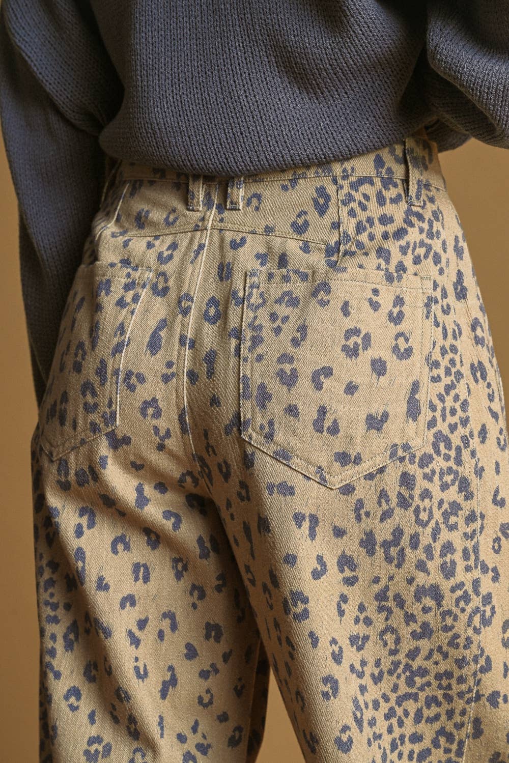 CHEETAH BARREL PANTS