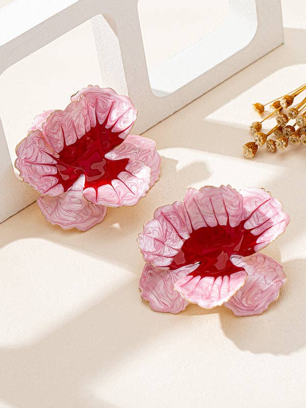 Flower Geometric Earrings