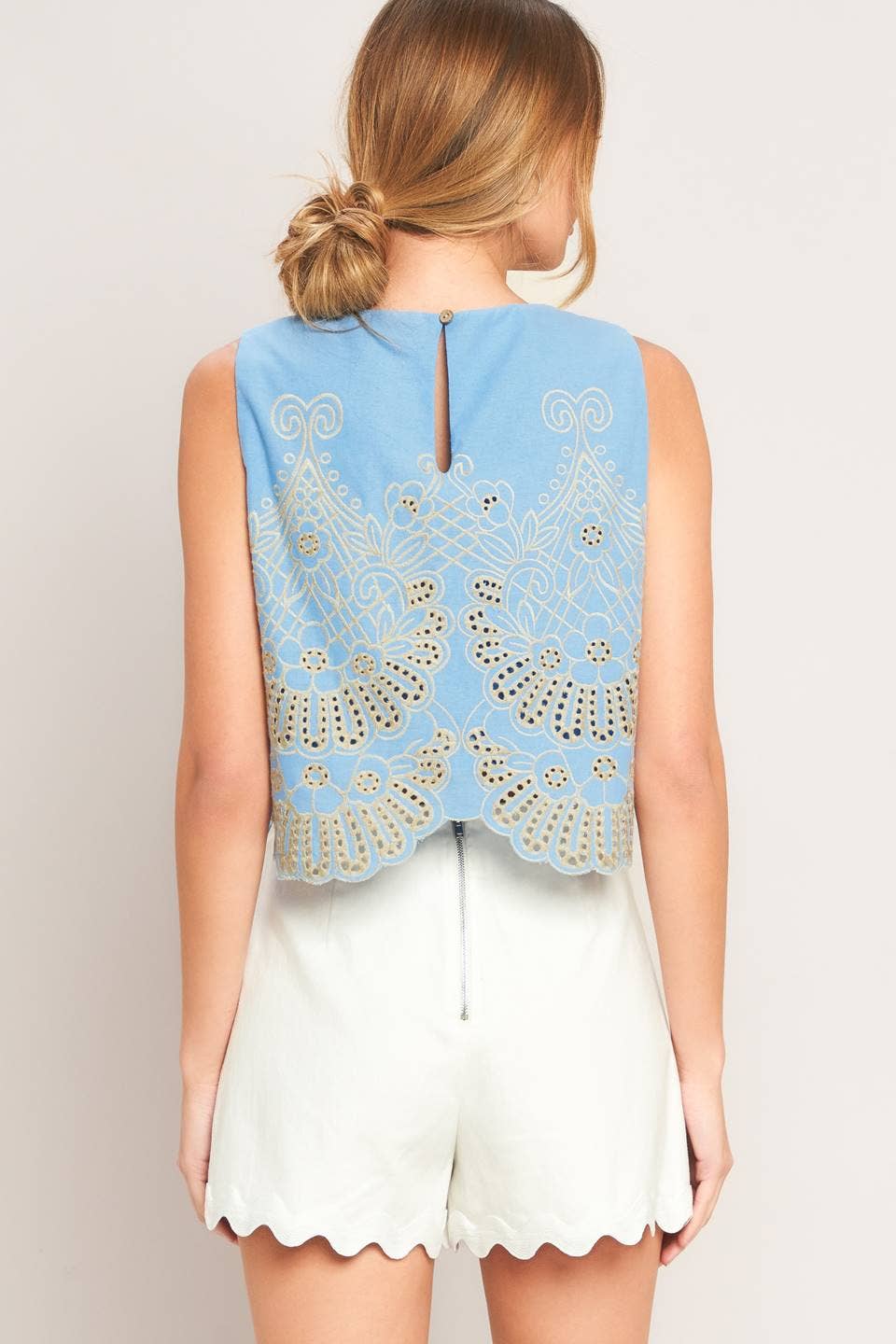 Baby Blue Woven Set