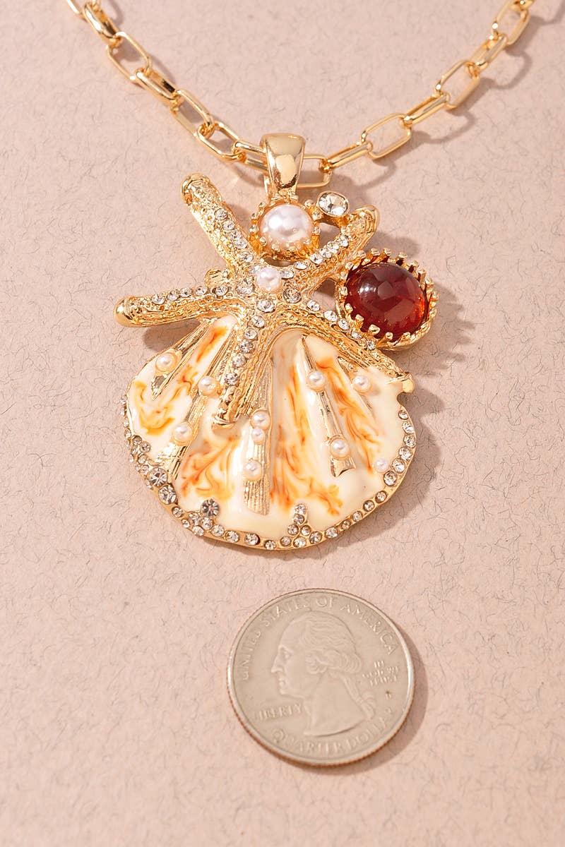 SHELL Statement Necklace