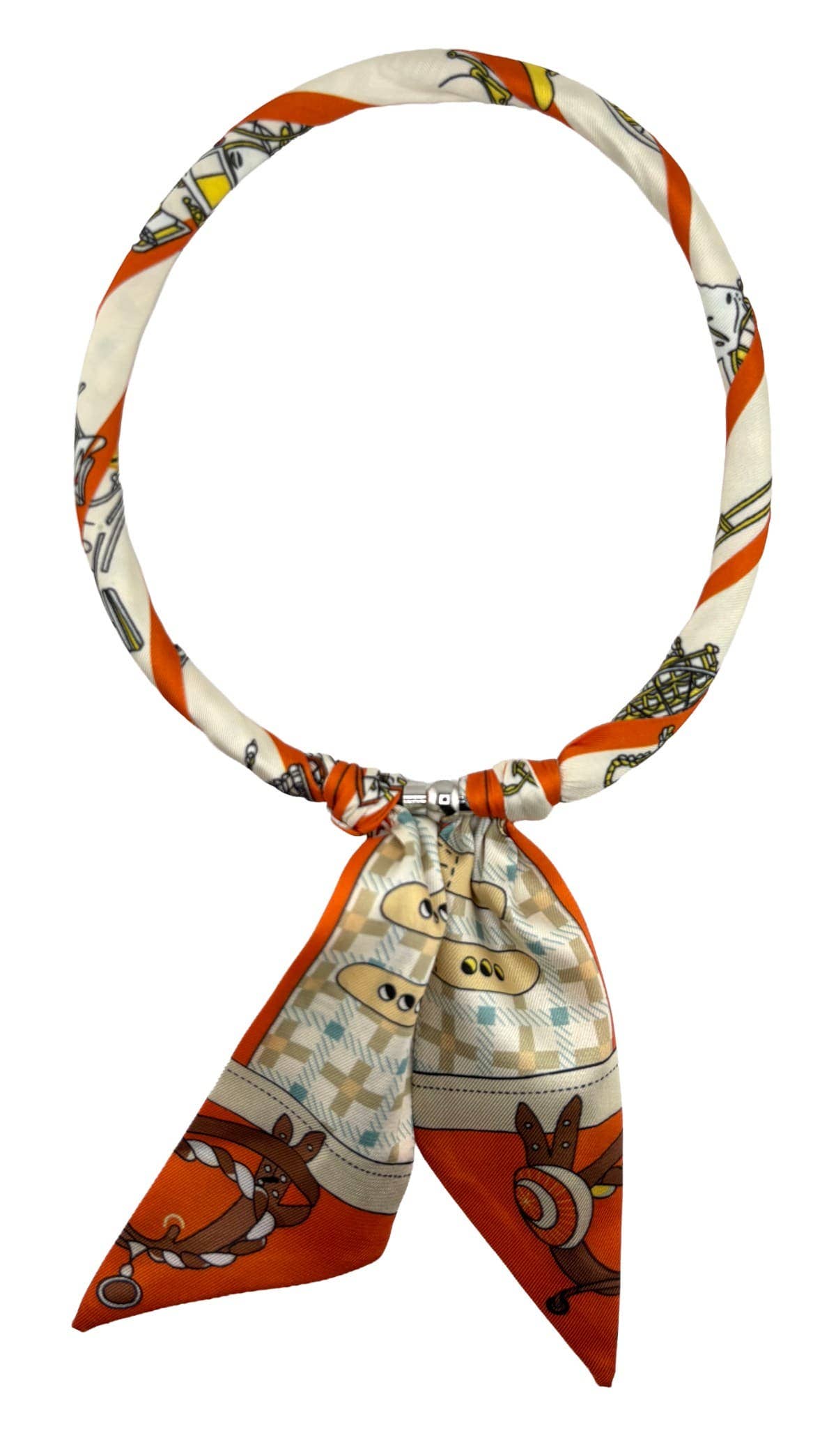 Print Scarf Necklace