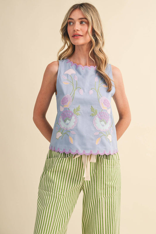 SCALLOPED TANK