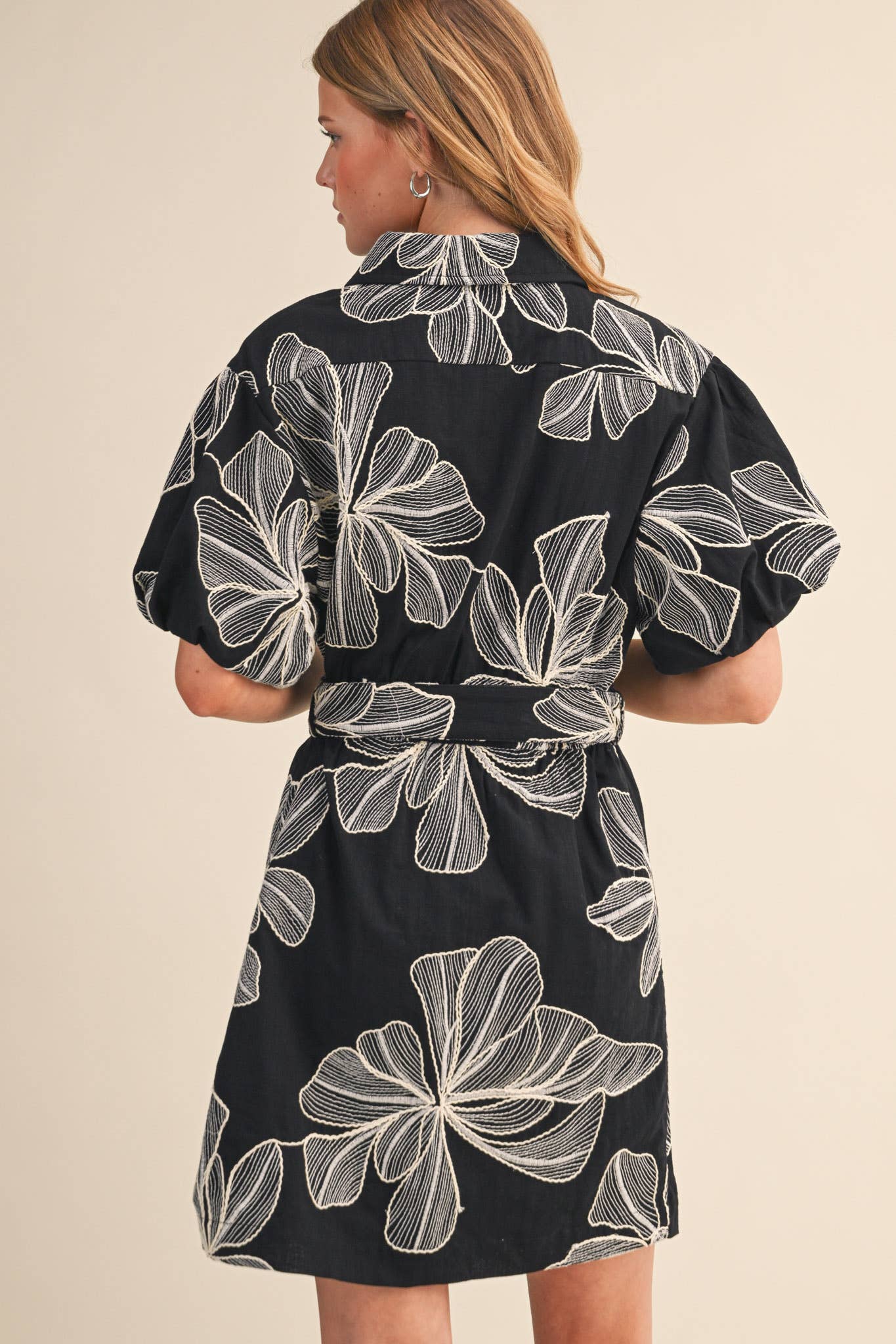 BELTED MINI DRESS