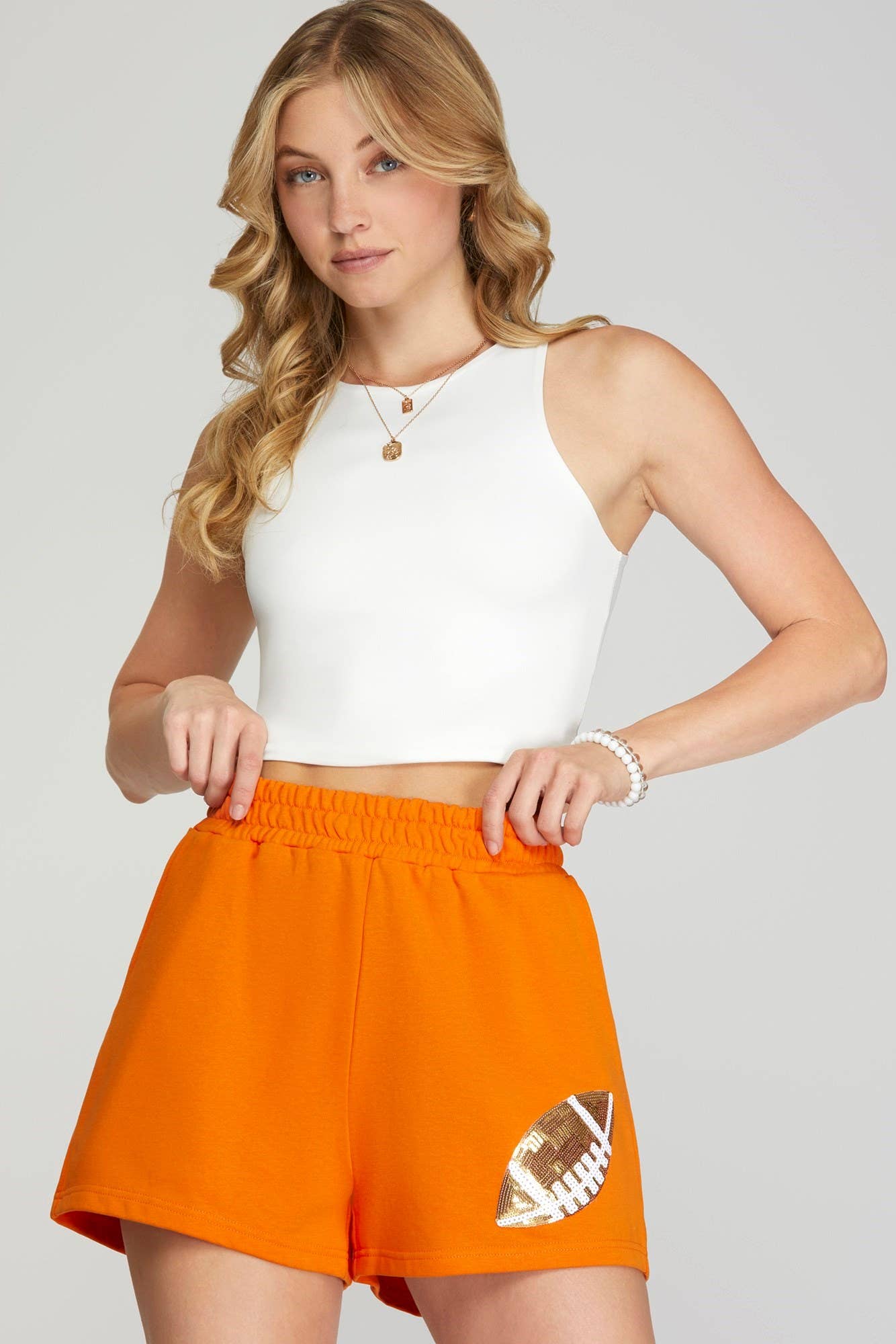 Game Day Football Patch Shorts