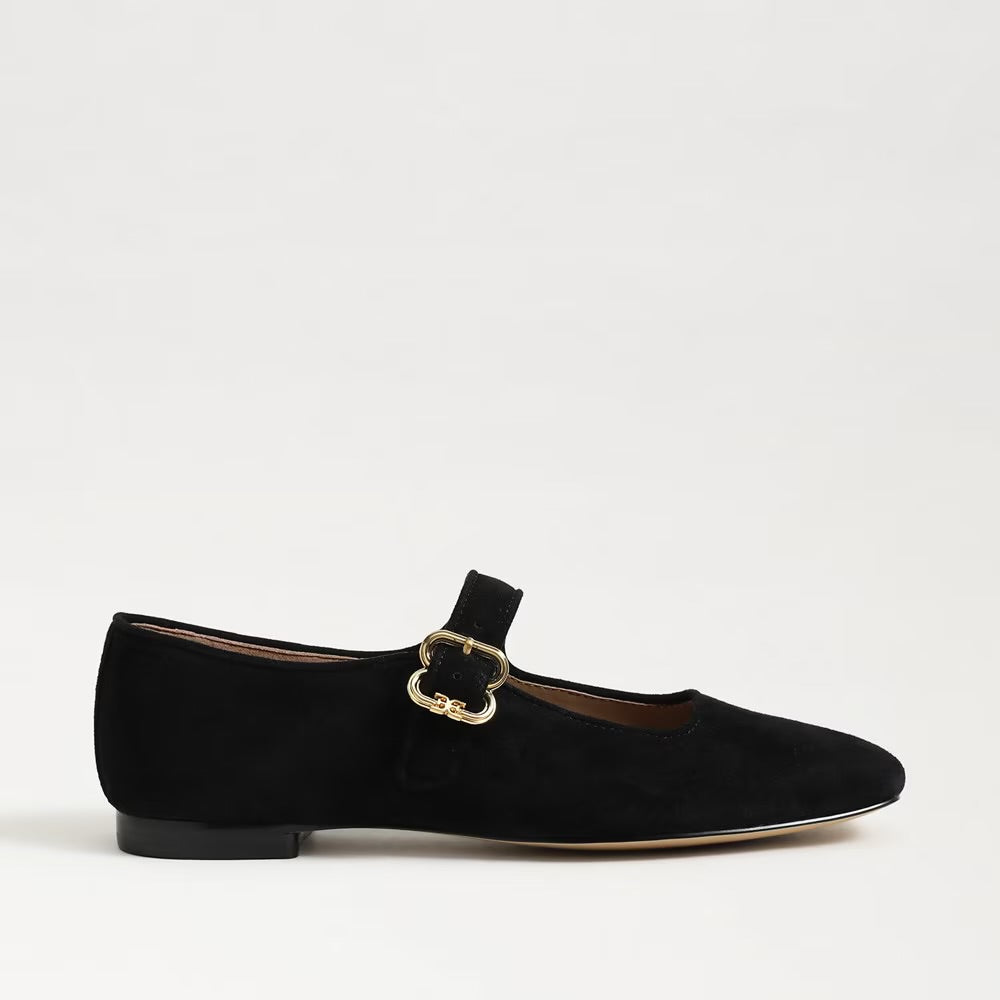 Michaela Black Suede Mary Jane