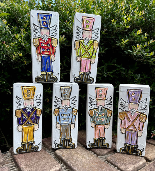 Nutcracker Textured Art Block
