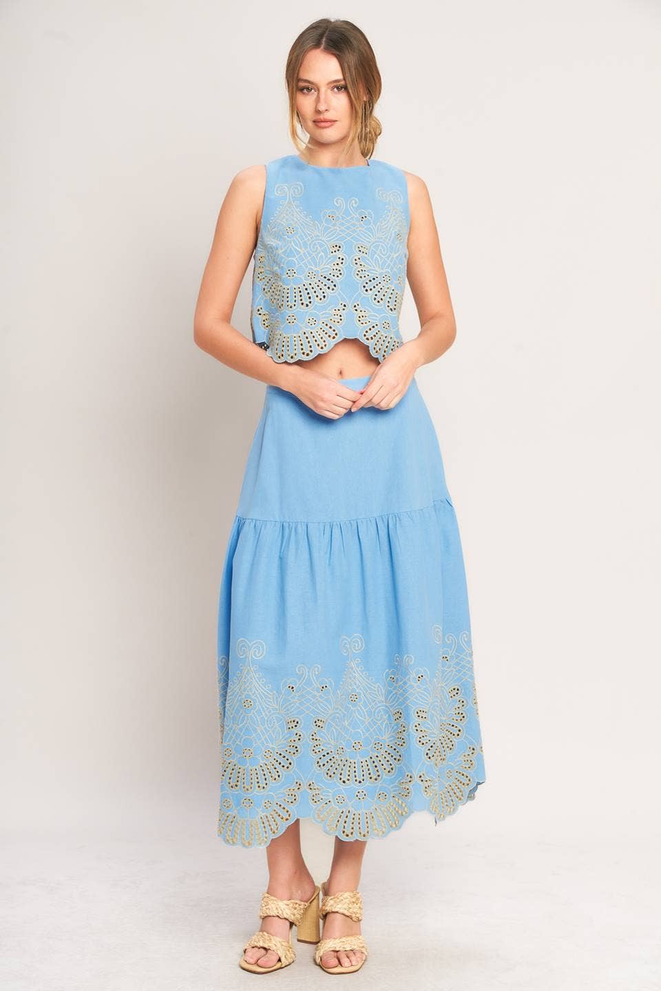 Baby Blue Woven Set