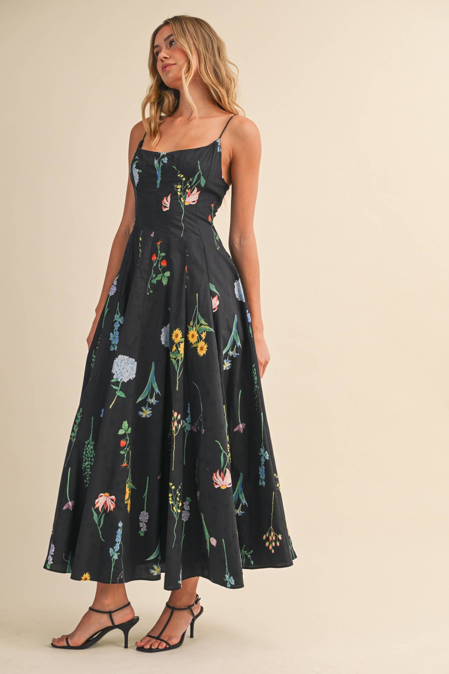 FLORAL PRINTED Maxi
