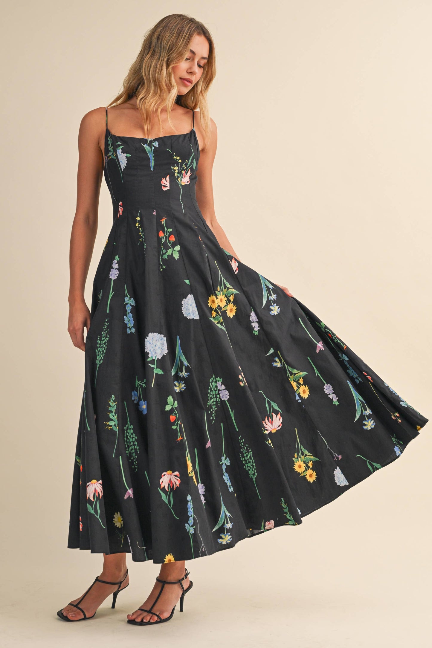 FLORAL PRINTED Maxi