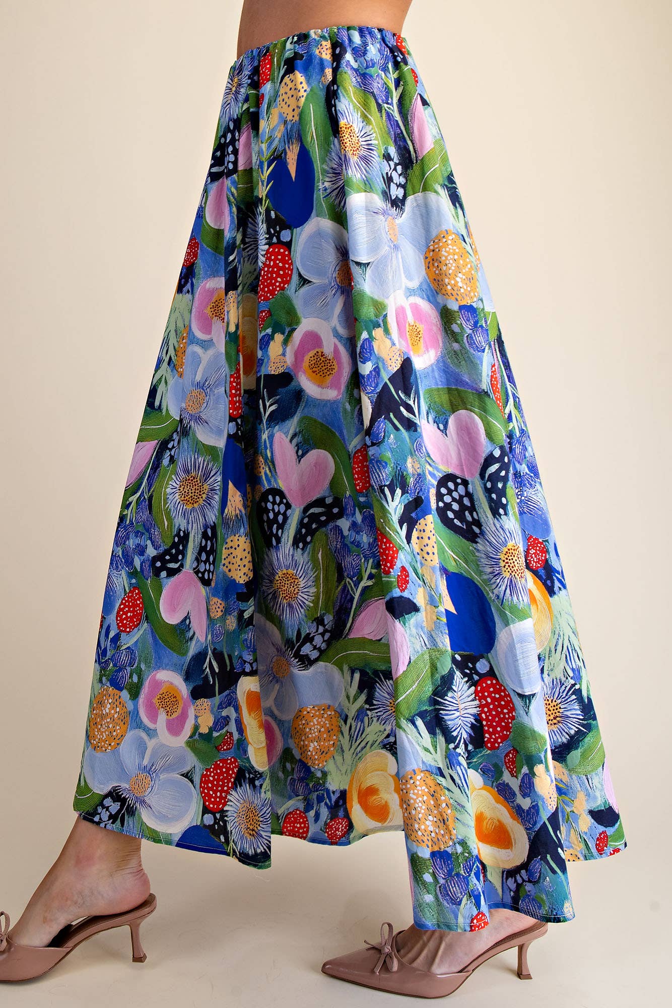 Floral Midi Skirt