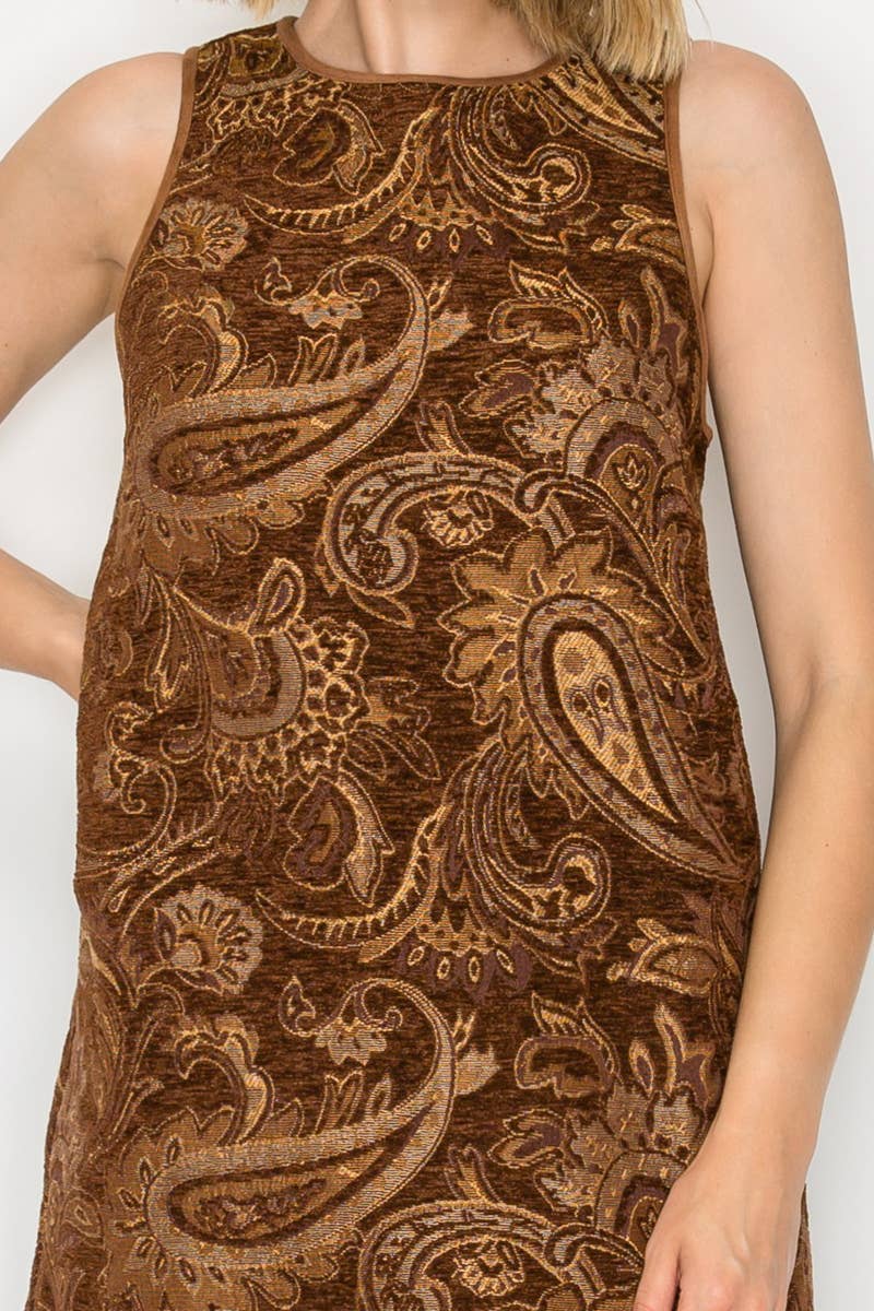 Love Story Brown Paisely Dress