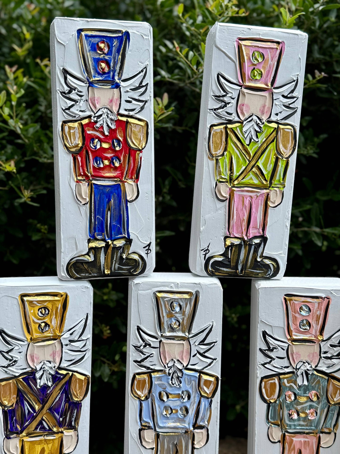 Nutcracker Textured Art Block