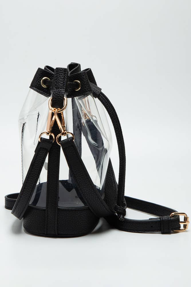 Clear Crossbody Bucket Bag