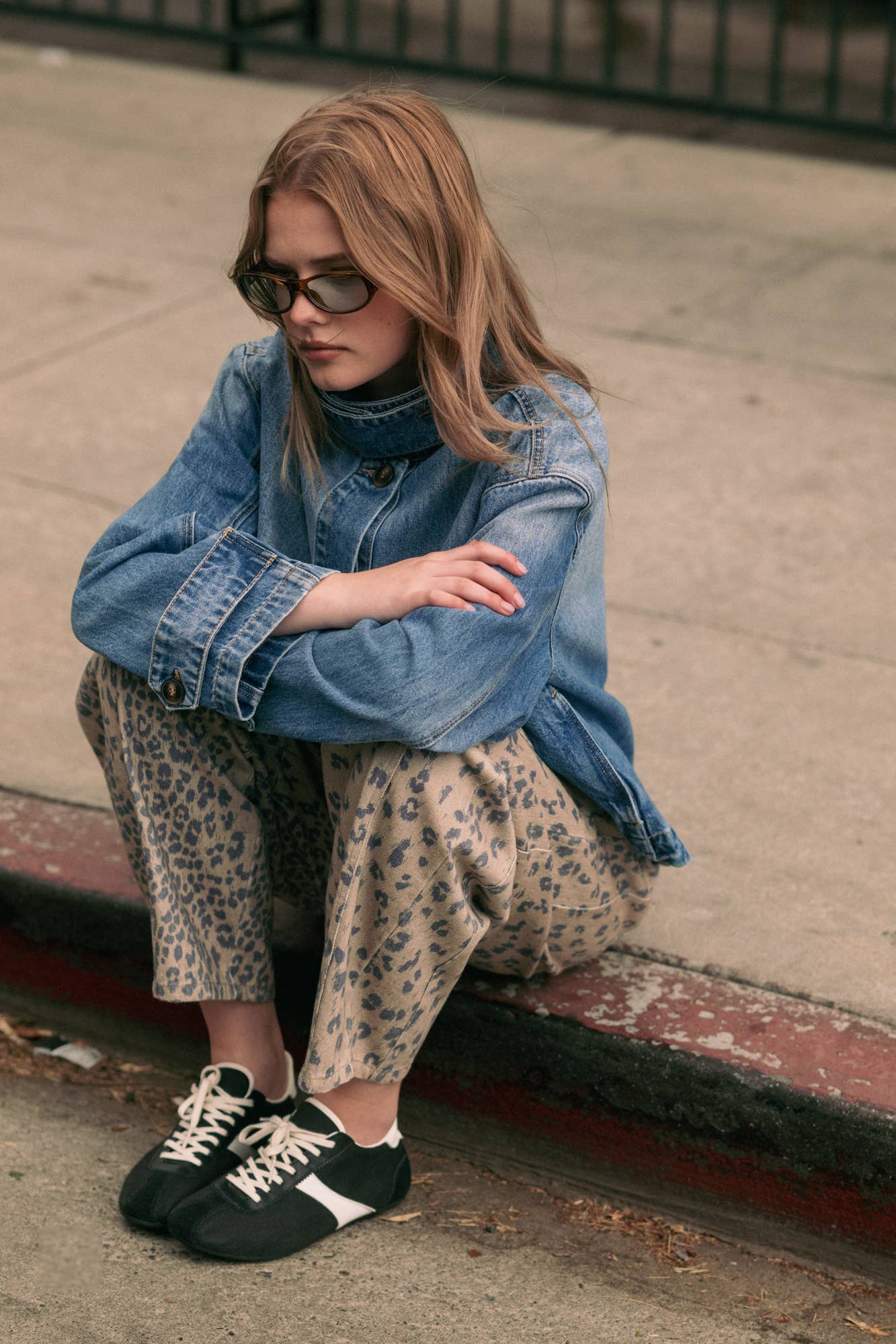 CHEETAH BARREL PANTS