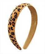 Leopard Leather Headband