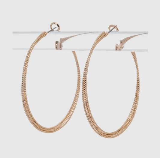 Twist Hoop -Gold