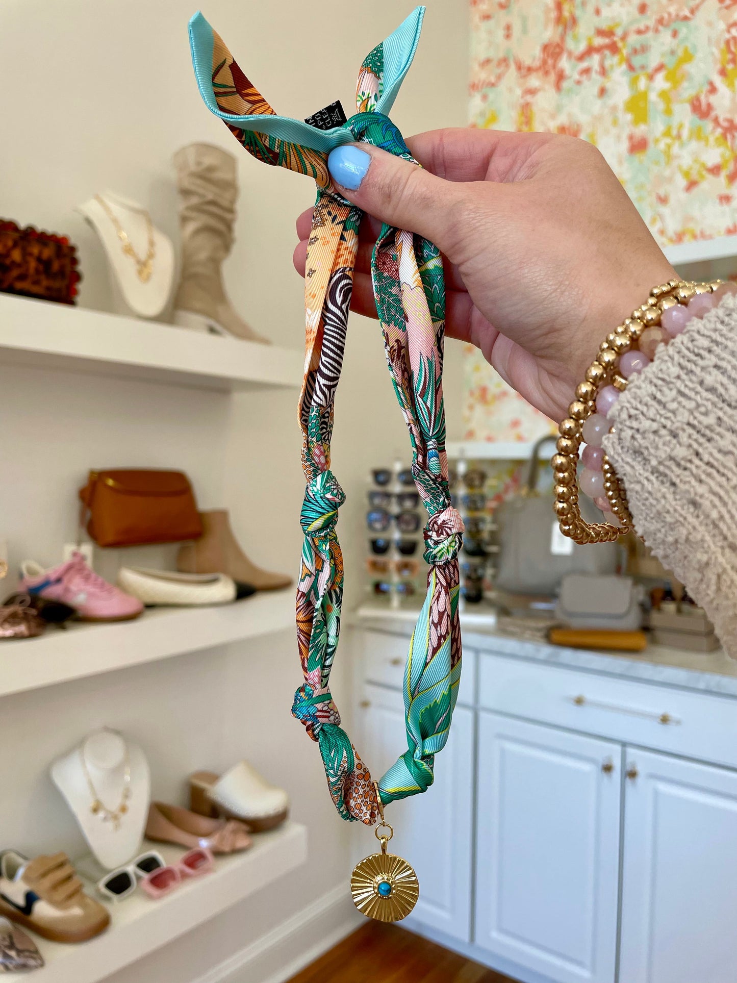 Scarf Charm Necklace