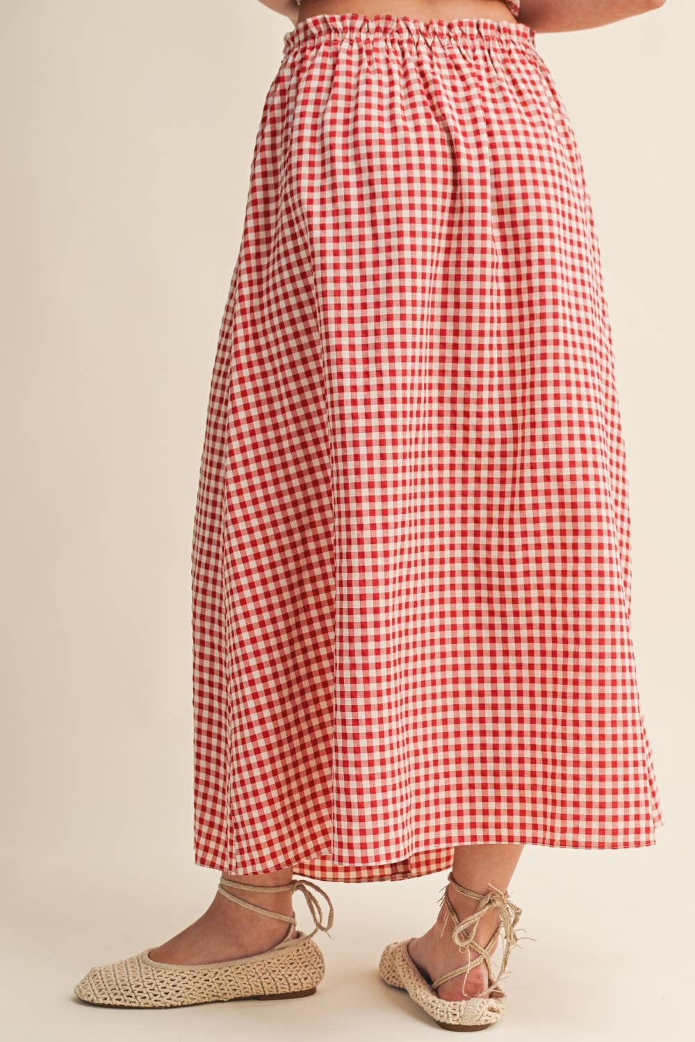GINGHAM BUTTON SMOCKING SET