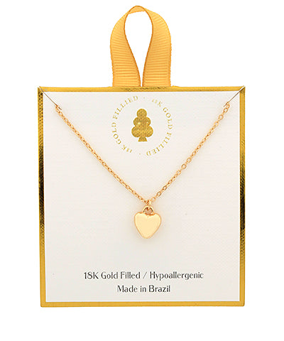 Tiny Bold Heart Necklace