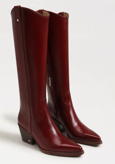 Wyatt Knee High Boot - Deep Scarlet