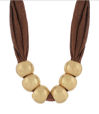 Big Beaded Bandana Necklace