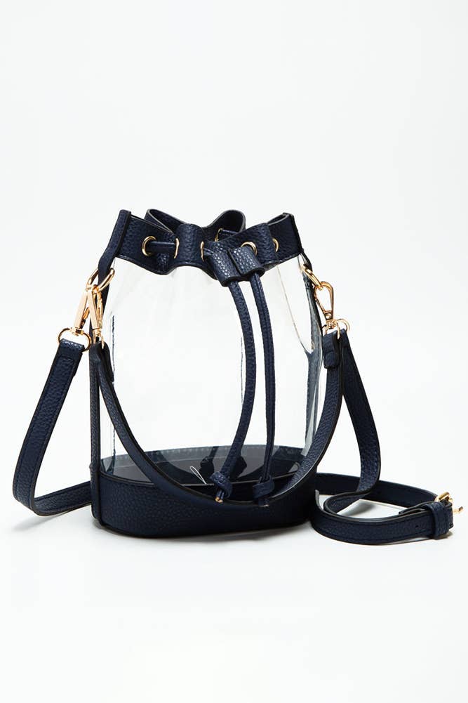 Clear Crossbody Bucket Bag