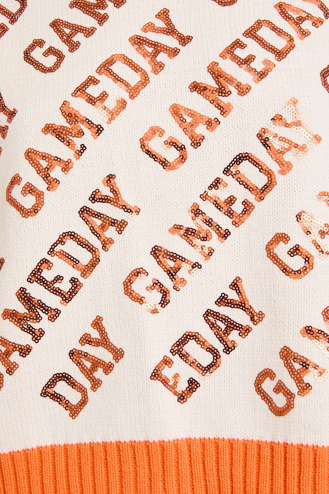 "GAMEDAY" LETTER IN SEQUINS