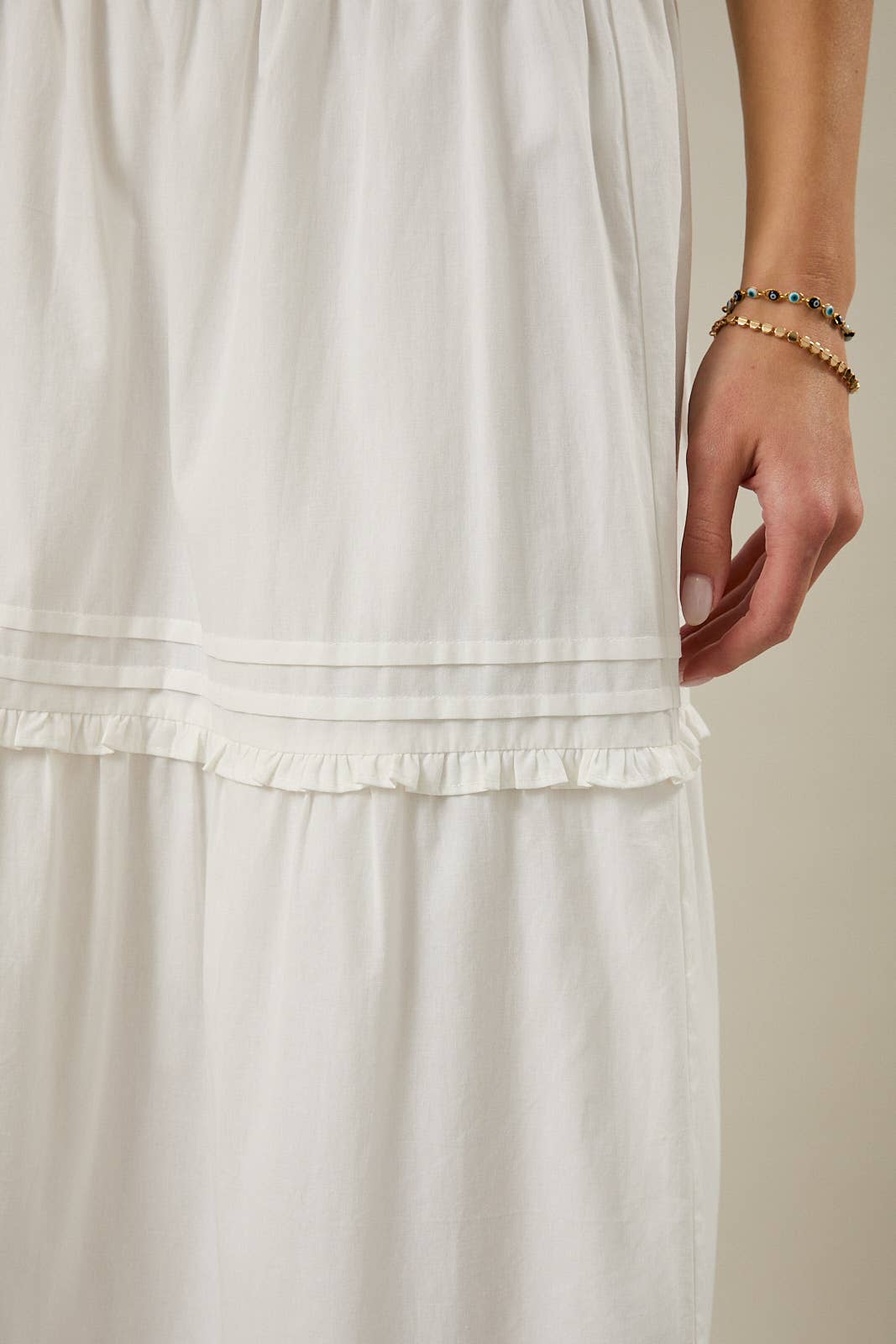 PLEATED MAXI SKIRT
