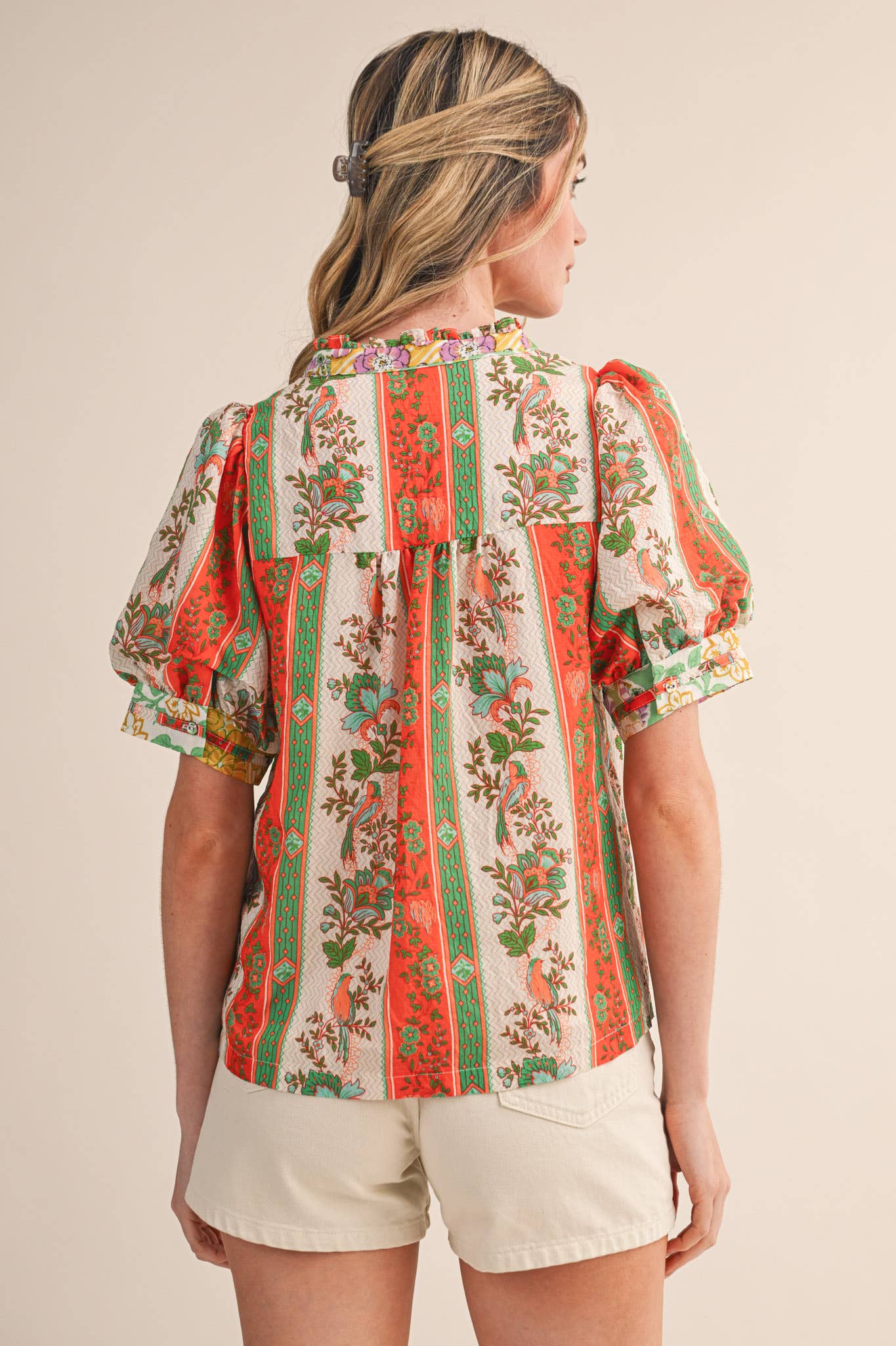 PIN TUCK BIB TOP
