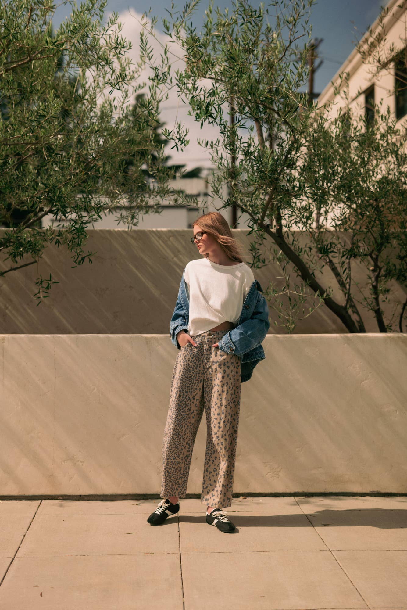 CHEETAH BARREL PANTS