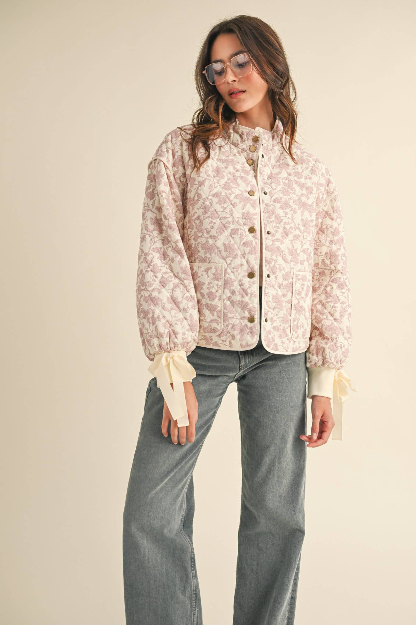 FLORAL QUILTED JACKET