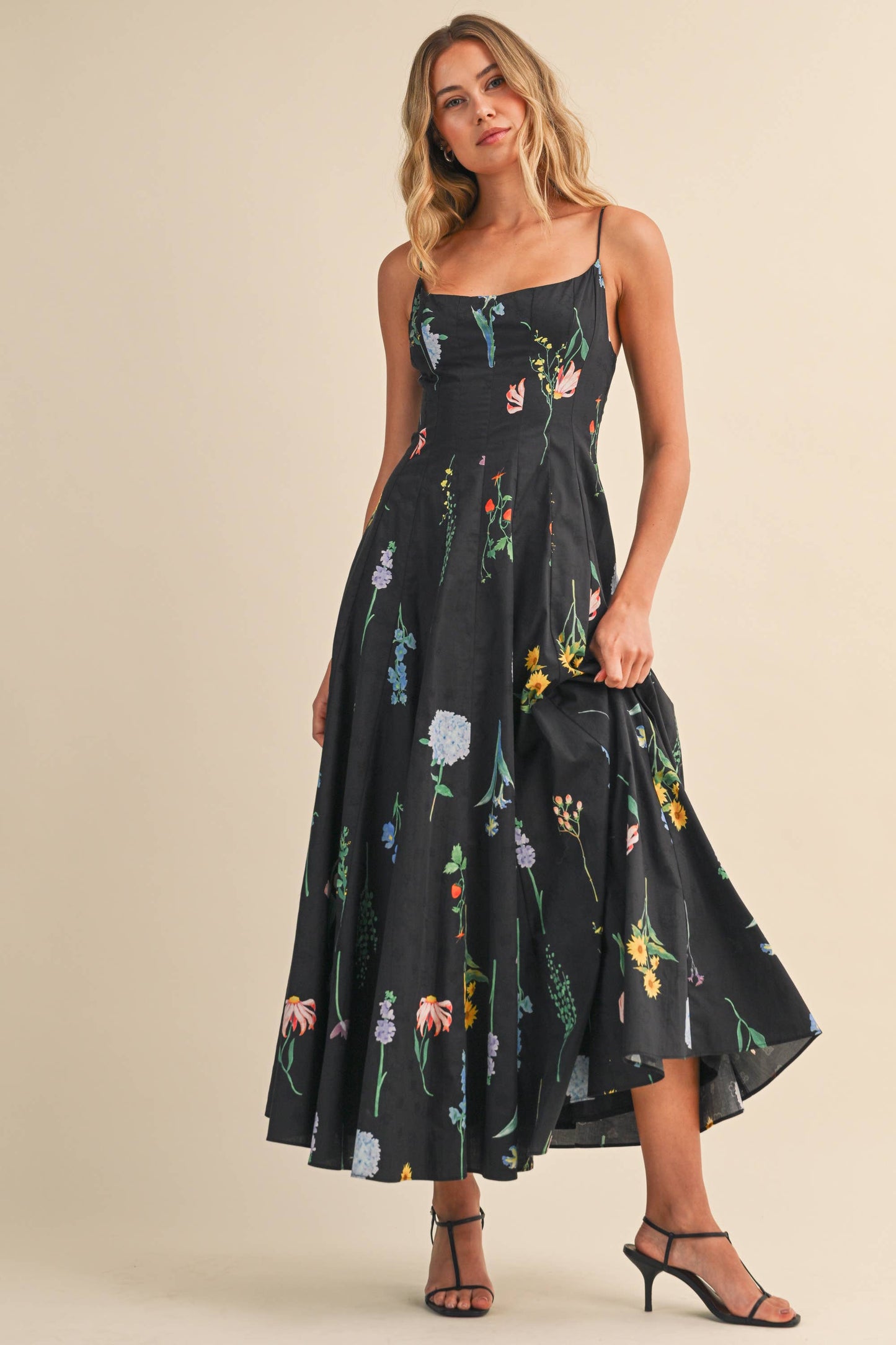 FLORAL PRINTED Maxi